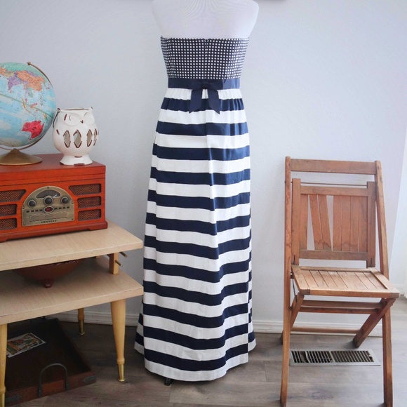 vineyard vines striped maxi dress